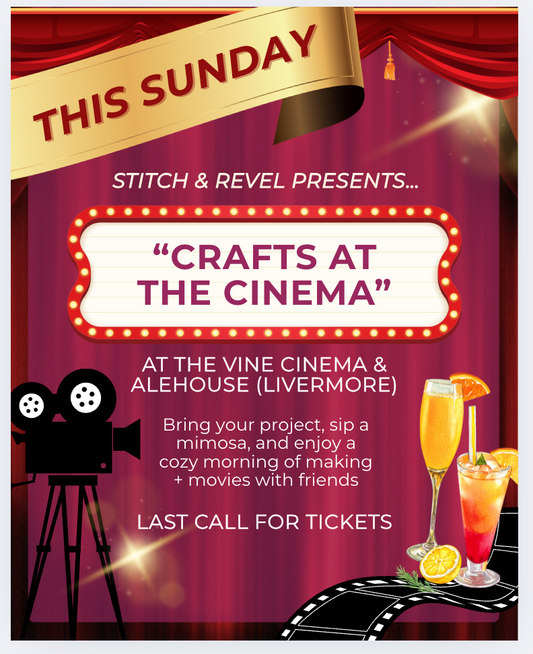 Crafts at the Cinema - Sun Nov 16th 9:00am-11:45am