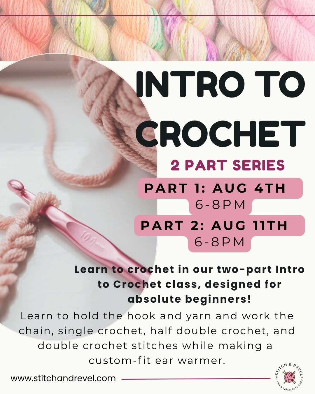 Introduction to Crochet (2-part Series)