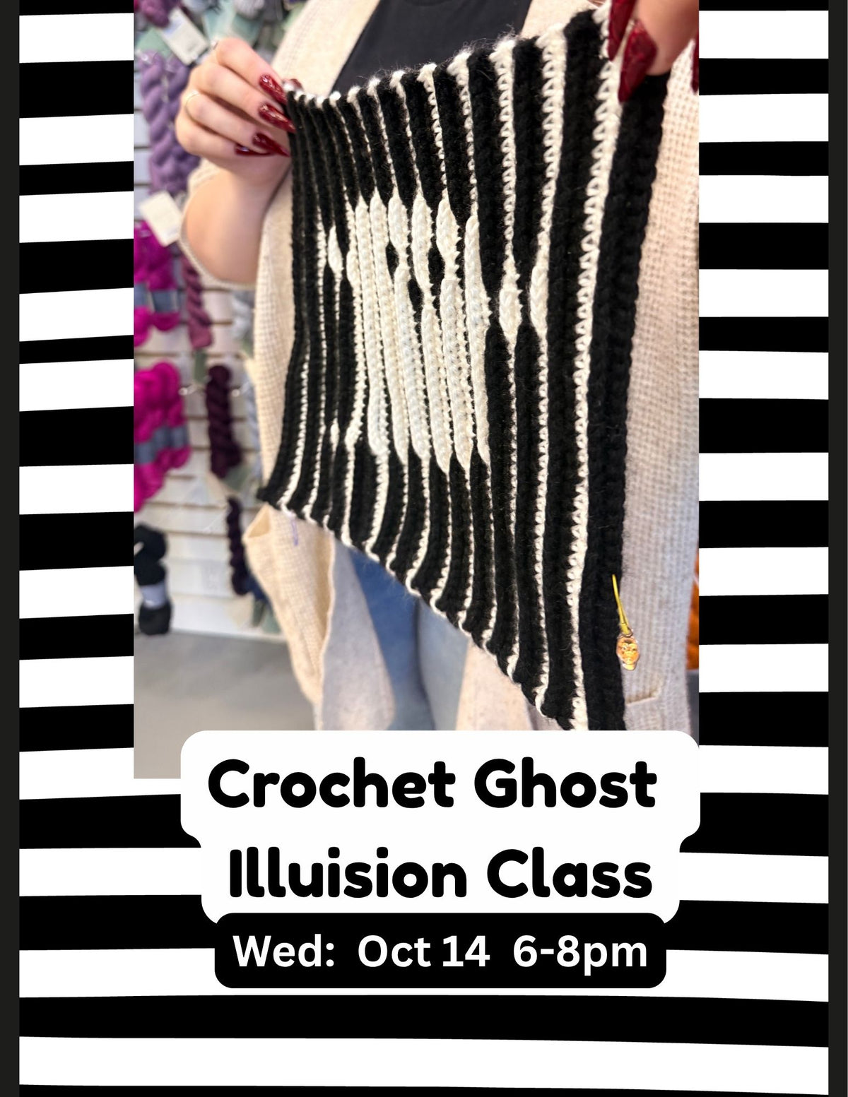 Crocheted Ghost Illusion - Wed Oct 14th
