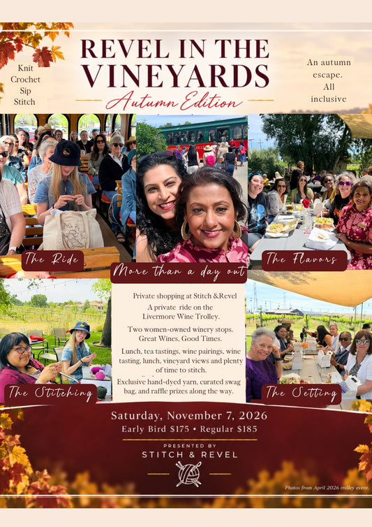 Revel In The Vineyards - An All-Inclusive Autumn Escape for Knitters & Crocheters